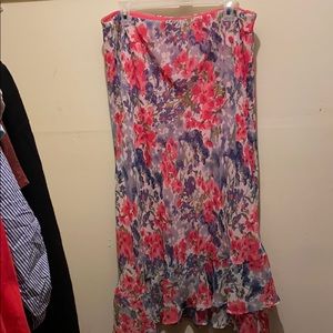 Cato Pink Floral Print Dress Skirt